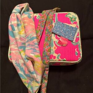 Lilly Pulitzer Pink and Blue Accessory Set